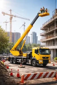 Wynajem podnośników koszowych i żurawi w Radawnicy Usługi dźwigowe Radawnica