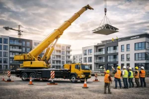 wynajem podnośników koszowych dźwigów i żurawi w Okonku Usługi dźwigowe Okonek