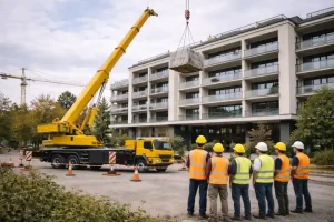 Wynajem podnośników koszowych, żurawi i dźwigów w Więcborku usługi dźwigowe Więcbork
